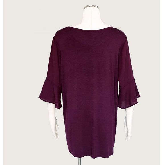 Jacklyn Smith Collection High-Low Ruffle Top NWT - Picture 4 of 5